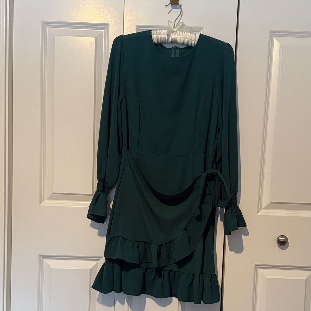Cocktail Dress- emerald, size Small